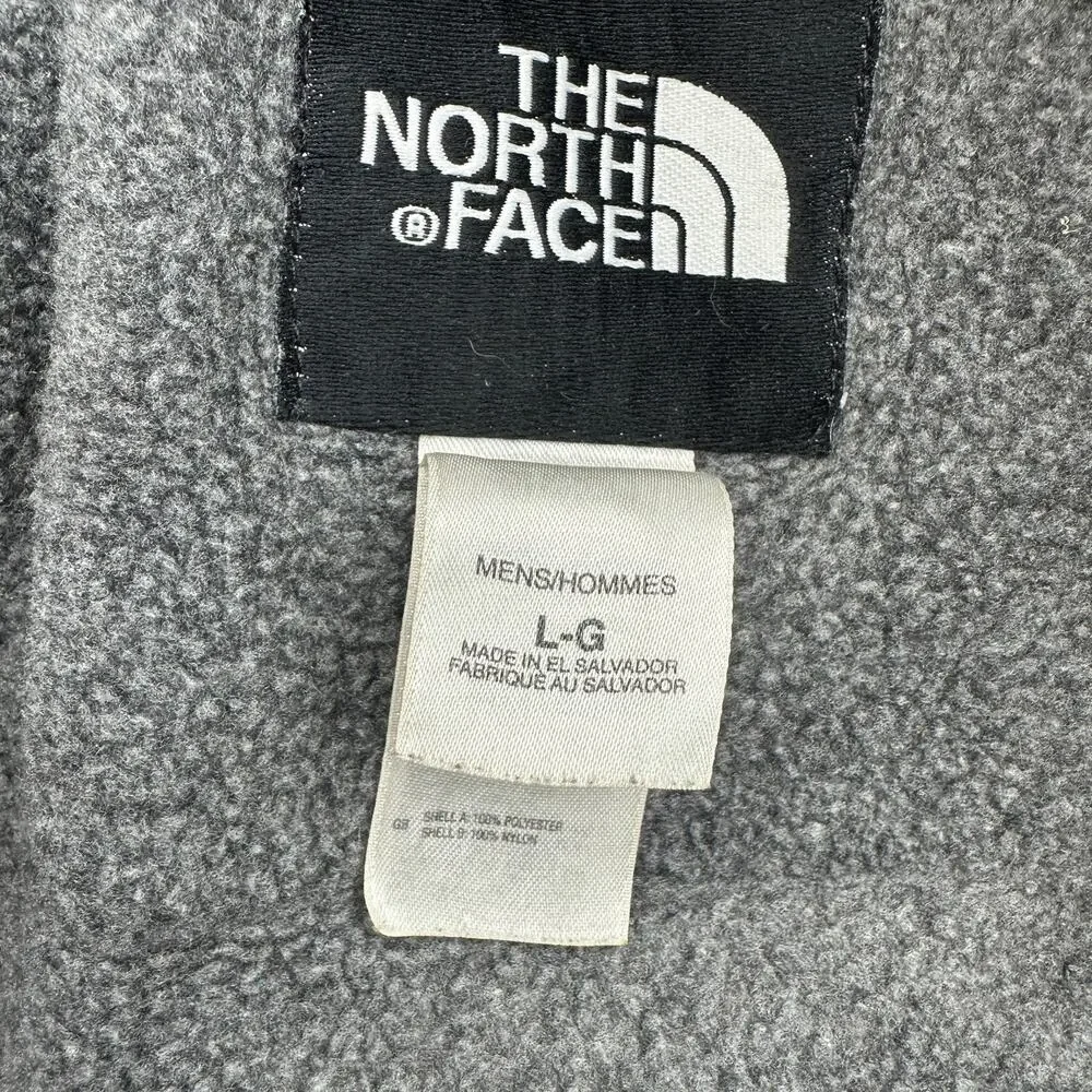 Vintage The North Face Denali Fleece Jacket Mens Large Black Gray Polartec